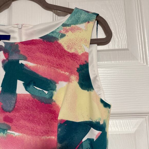 Apt.9 New Women's Abstract Sleeveless Sheath Dress Size 8 - Picture 6 of 14